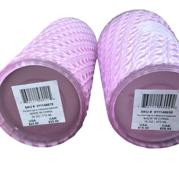 Amazon.com: Starbucks Cold Cup Tumbler Venti 24 oz Summer  Starbucks 2024  NWT Lavender/Pink Wave Venti And Grande Tumbler Set